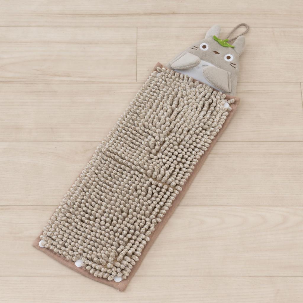 Senko My Neighbor Totoro Fluffy Hand 15 X 20 Cm Using the 65608 Towel, Approx. (when Loop), Beige, Absorbent, Quick-Drying Microfiber,