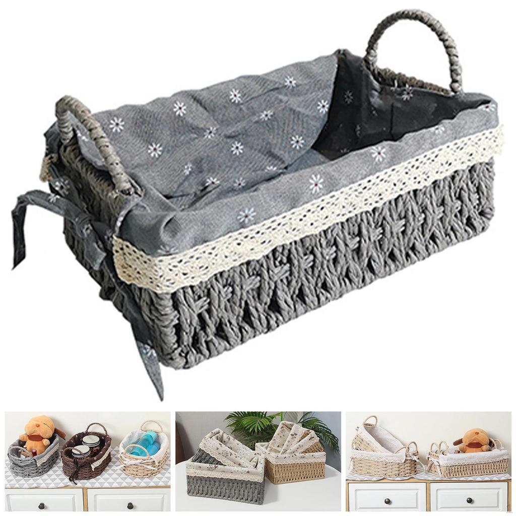 Rattan Storage Basket for Household Items The Tabletop Kitchen