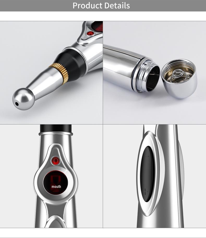 Acupuncture Meridian Energy Pen: Automatic Point Finder & Electronic Pulse Massager for Acupressure and Health Care.