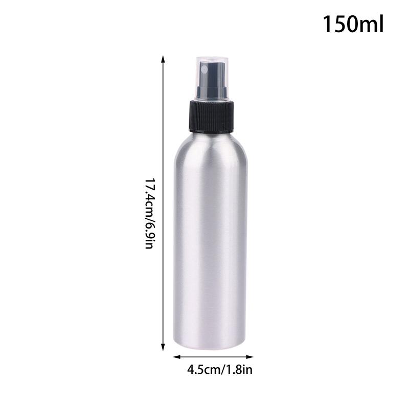 30/50/100/120/150/250/500Ml Empty Aluminum Spray Bottle Cosmetic Bottle Mini Metal Atomizer Bottles Travel Size For Cosmetics