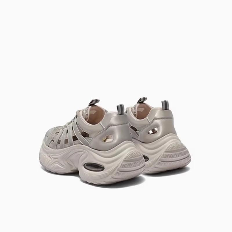 2025 Summer Breathable New Hollow Dad Shoes Women's Shoes Platform Mesh Casual Shoes Comfortable Sports Shoes