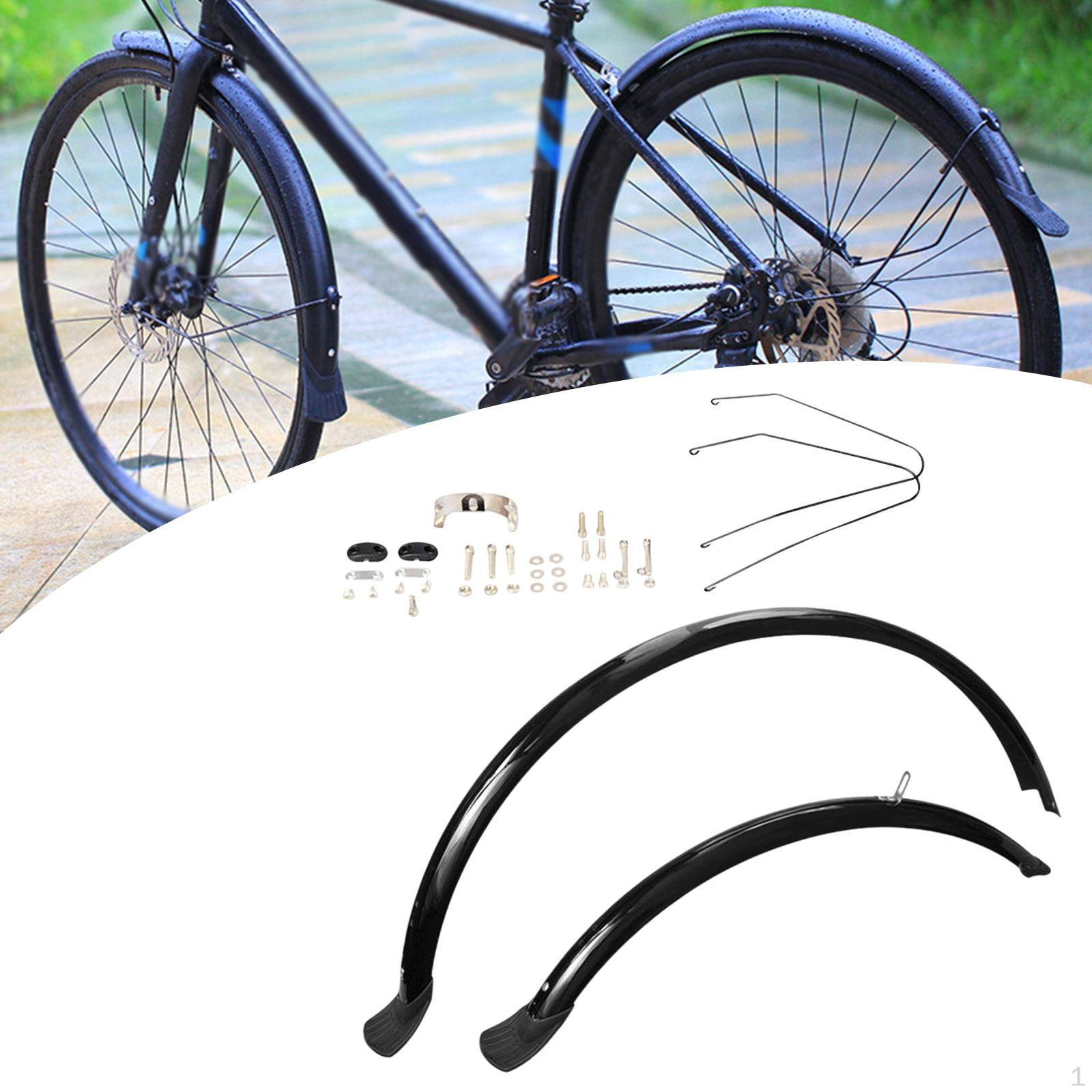 

Mudguard Set Bike Fenders Cycling Accessories Lightweight Protector Practical Easy to Install Front Bright