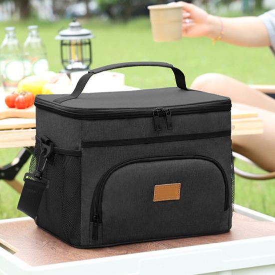 Auslaufsichere Picknicktasche mit großem Fassungsvermögen, 3-lagigem Isoliersystem, verstellbaren Gurten, Lebensmittel-Organizer-Tragetasche