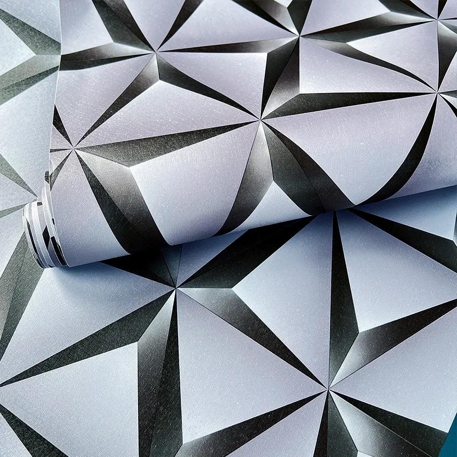 Black Gray Self-adhesive Wallpaper for Dining Room Living Room Bedroom Home Decoration TV Background PVC Self-adhesive Wallpaper