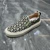 New Shoes for Men Casual Canvas Shoes Trend Print Flat Leisure Shoes Youth Cool Slip-on Loafers
