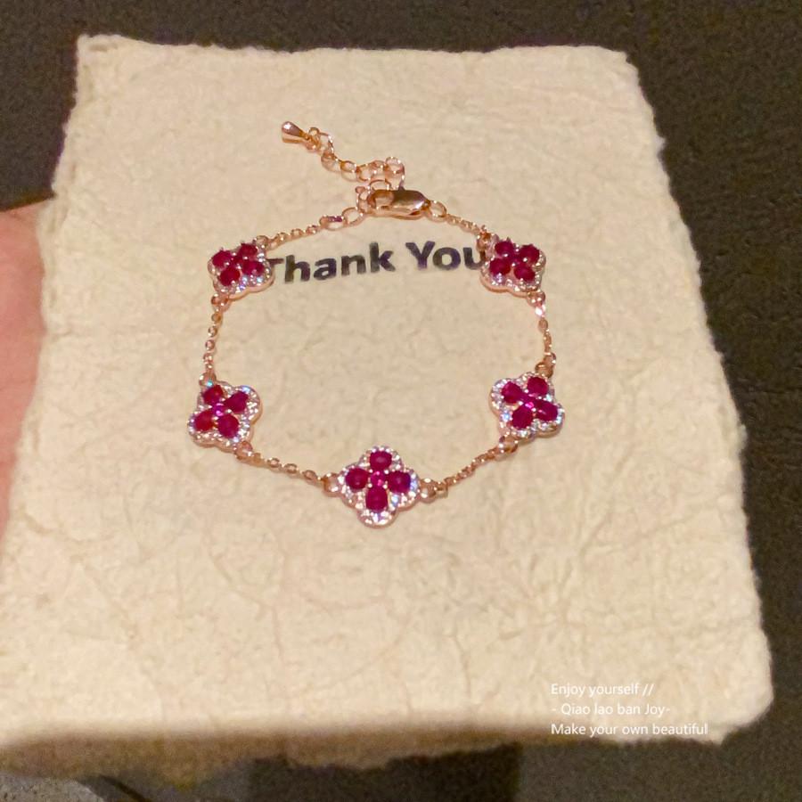Fashion Floral Zircon Diamond Bracelet For Women Gift Occasion