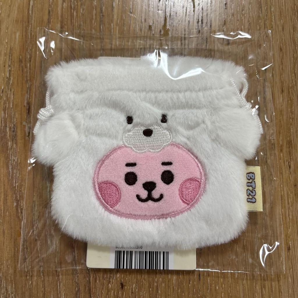 [USED] BT21 BABY FLUFFY Baby Mini Drawstring Bag (FLUFFY) COOKY