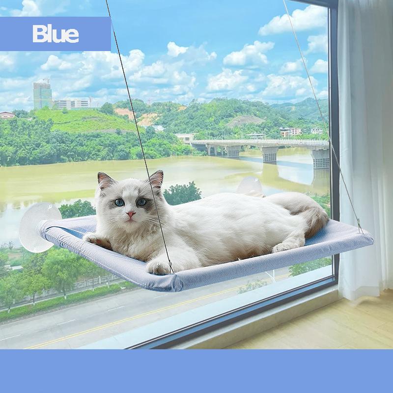 DoggieKit Katzen-Fensterhängematte zum Aufhängen, waschbar, mit Saugnapf, für Haustiere, starker Saugnapf, Fensterbank, Luft, Haustierbedarf
