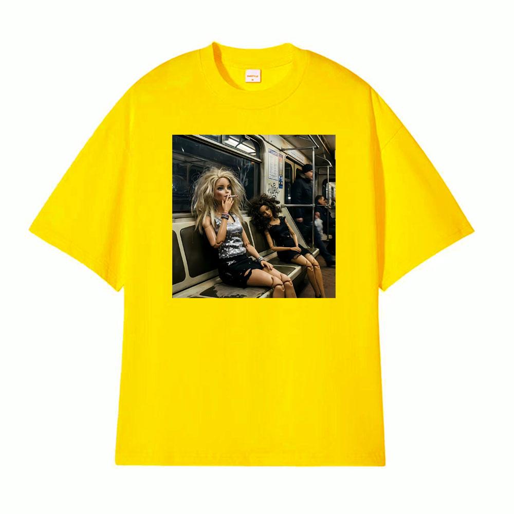 Doll Party Meme Graphic Meme T Shirts Unisex Women Short Sleeve Casual Gothic High Street Tshirt Fashion Retro 100 Cotton T Shirt