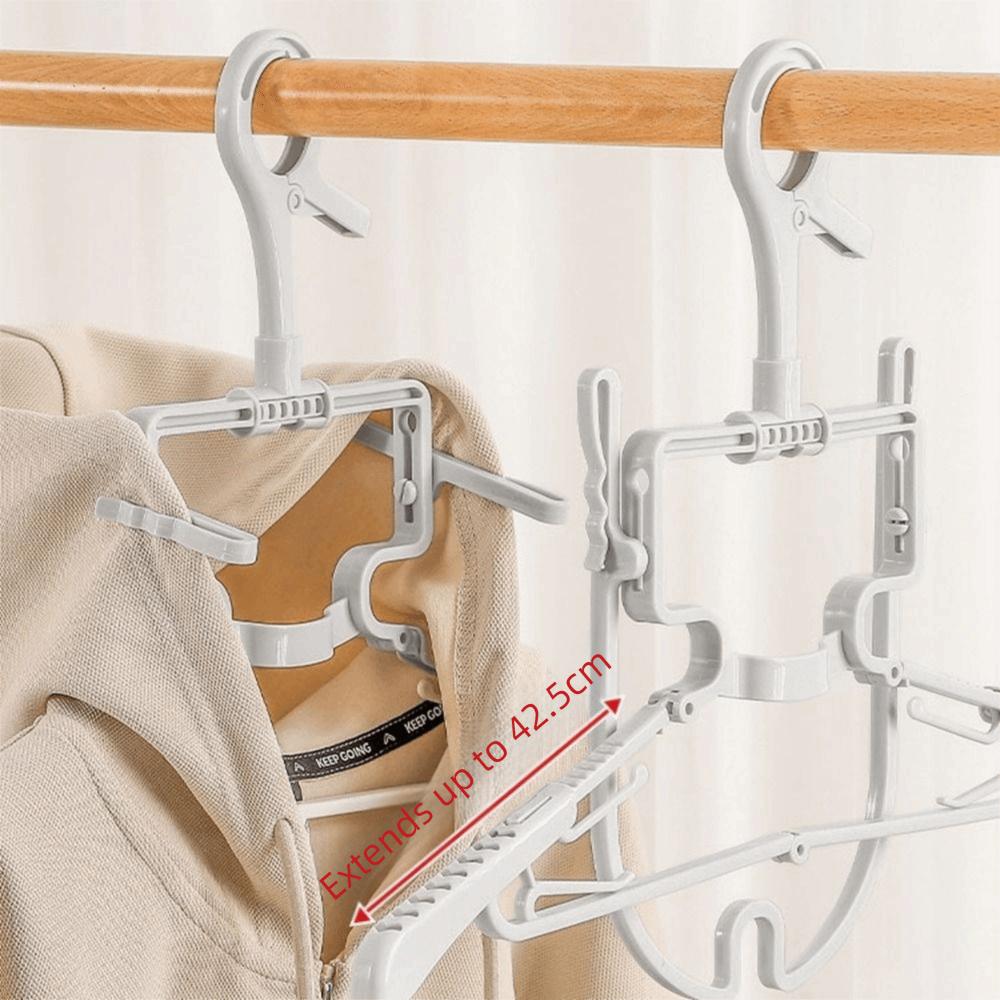 2Pcs Plastic High-neck Sweater Hanger Windproof Clothes Hangers Practical Closet Organizer  for Home