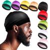 Unisex Silk Wave Cap – Nightcap & Wig Cap with Elastic Headband for Hair Protection