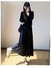 Autumn Winter 2025 High Waist Slimming A-line Long Skirt for Women