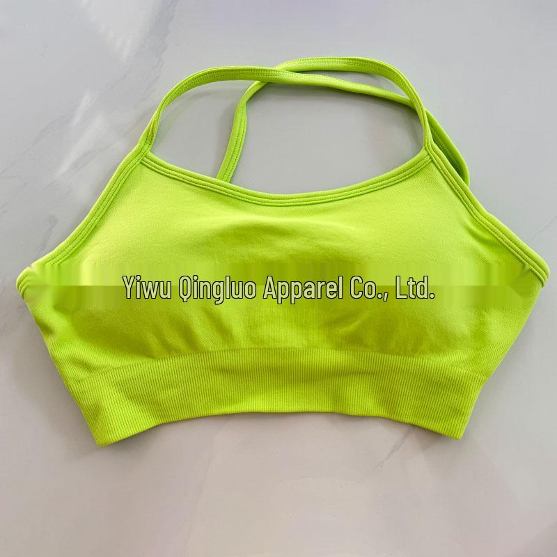 DFYNE Nahtloser Sport-BH mit Kreuzrücken aus Nylon-Spandex für Damen