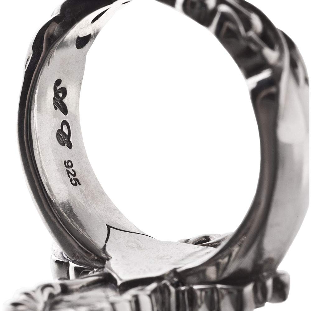 Artemis Classic Floral Divine Ring Silver Brand Silver 925 ACR0264, Men's Accessory, Jewelry, Ring,