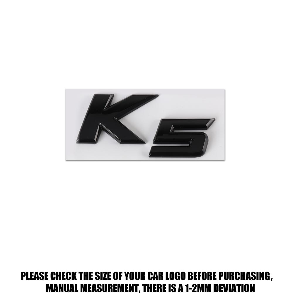 New Auto Exterior K3 K5 K4 KX5 Emblem Fender Rear Trunk Body Badge Sticker For Kia Forte Ceed Cerato RIO 2 3 4 Picanto Sportage HR8