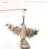 Simulation Bird Interactive Cat Toy Funny Feather Bird with Bell Cat Stick Toy for Kitten Playing Toy Cat Supplies Cat