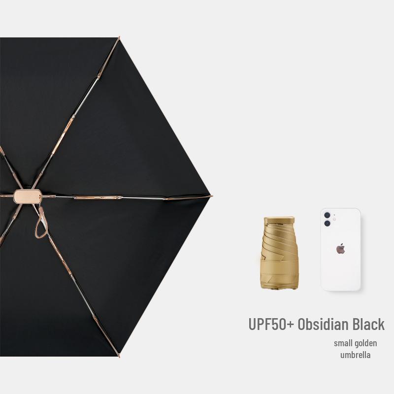 Women's Compact Sunscreen Mini Folding Umbrella - Travel-Size, Rain or Shine, Customizable Design