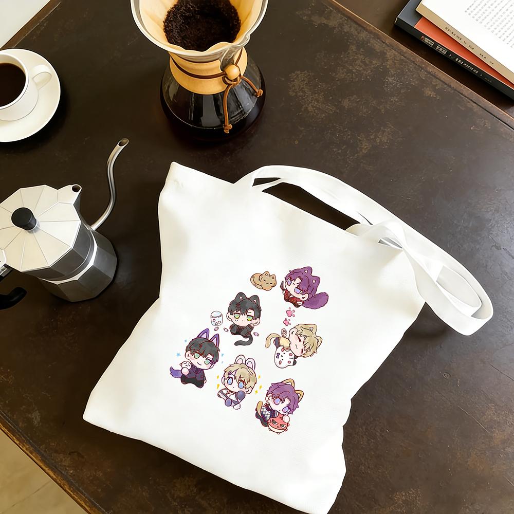 

30x35/35x40CM Love and Deepspace Mischievous Cat Canvas Bag Rafayel Zayne Xavier Cat shoulder bag Anime Cosplay Bag Fans Gift