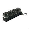 4 Touches Clavier Fidget Clicker Jouet Porte-clés Léger Lumineux Clic