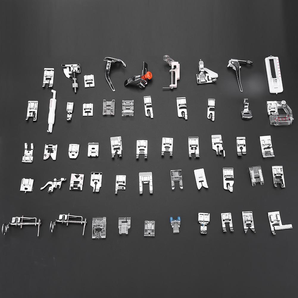 52 szt. zestaw Stopka krocząca do ściegu prostego Zestaw stopek dociskowych Domowa Wielofunkcyjna Część do maszyny do szycia