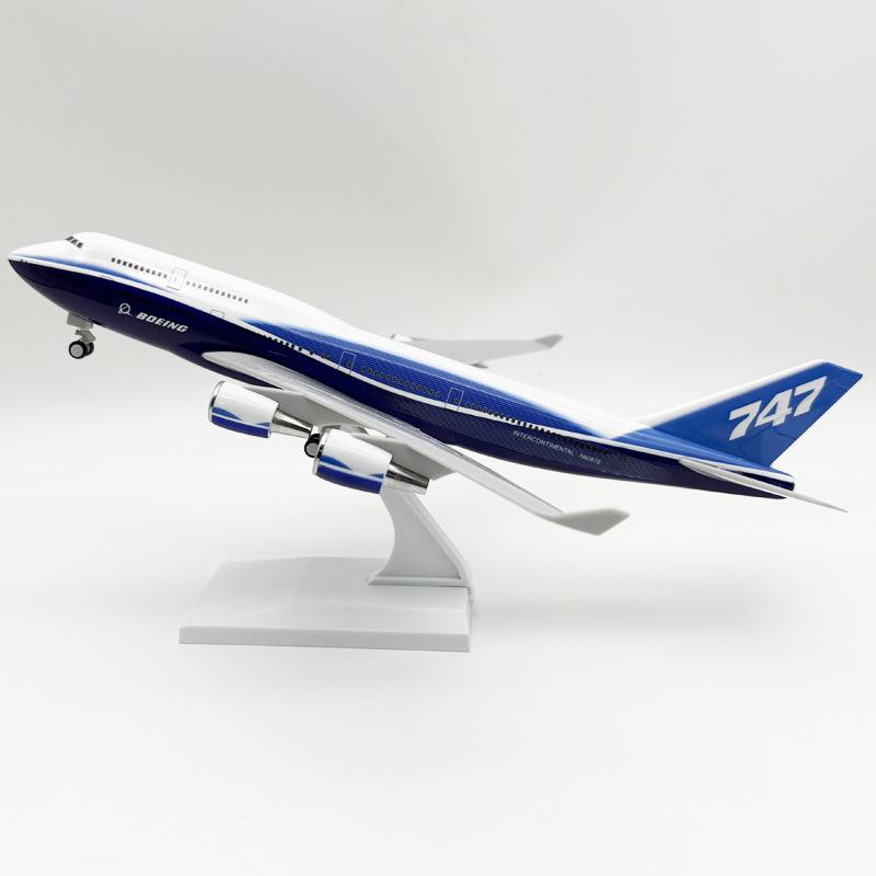 1:250 mastelio 747 30cm Originalus modelis B747 prototipas Airways lėktuvo modelis Dervos lieto lėktuvo modelio rinkinys su ratukais lėktuvui