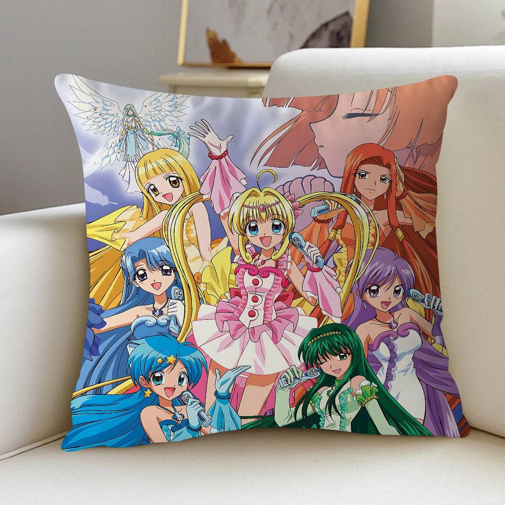 Anime M-Mermaid Melody Pichi Pichi Pitch Pillowcase Toon Gift Cushion Cover Bedroom Home Sofa Chair Seat Decor Pillow Case