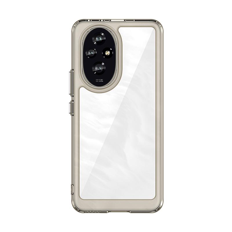 Acrylic shockproof Phone Case For Honor 200 Pro Transparent Candy Color Frame Back Cover for Honor 200 Lite
