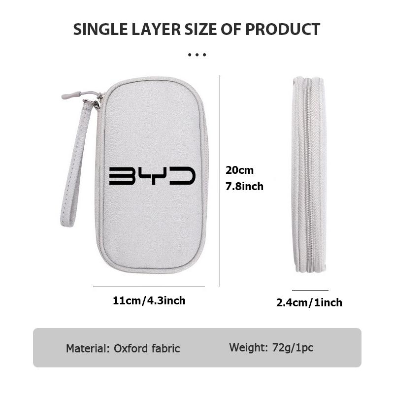 Car Travel Phone Data Line Storage Multifunction Oxford Bag For BYD Tang MAX DMI Qin EV600 Han EV Yuan Song PLUS ProV