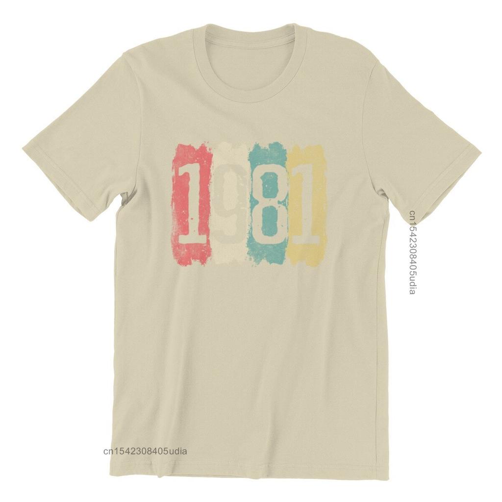 40th Birthday 40 Years 1981 Vintage Men’S Premium T-Shirt Games Pink Punk New Tops Shirts Men Tshirts Graphic