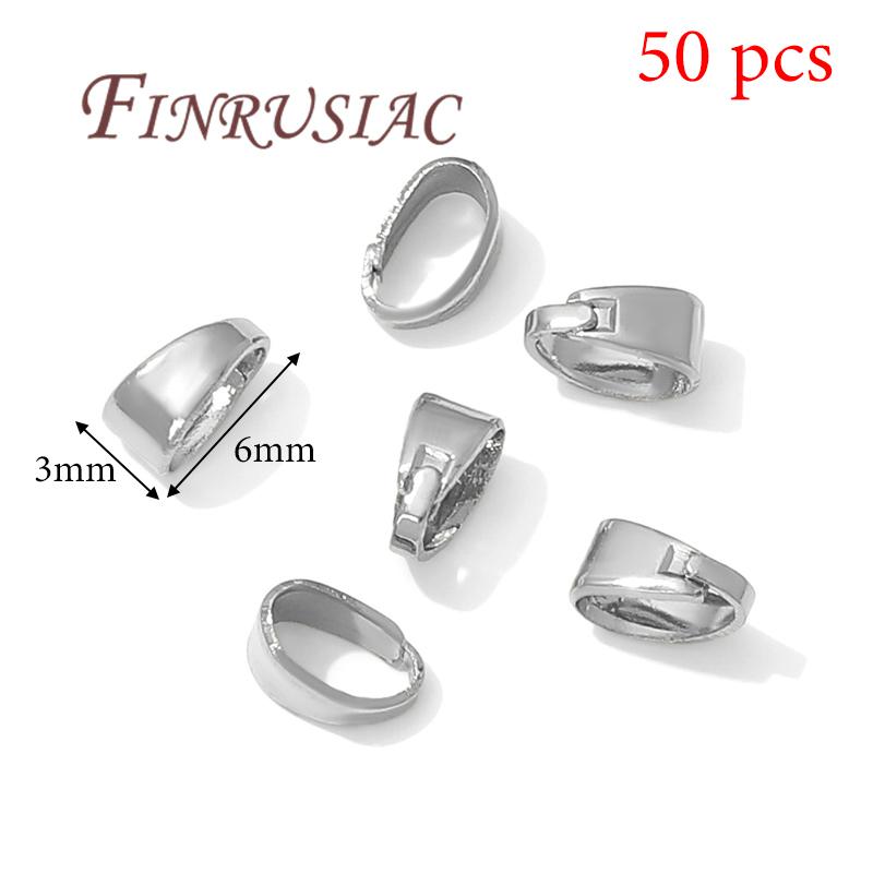 20-50pcs 18K Gold Plated Pendant Connector,Pinch Bail Clasp,Jewelry Making Supplies,Brass Bail,Necklace Bails,DIY Accessories