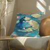 Pokemon Jigglypuff Anime Plush Pillow Cover Soft Short Plush Cushion Cover For Sofa Bedroom Living Room Home Decor Gift