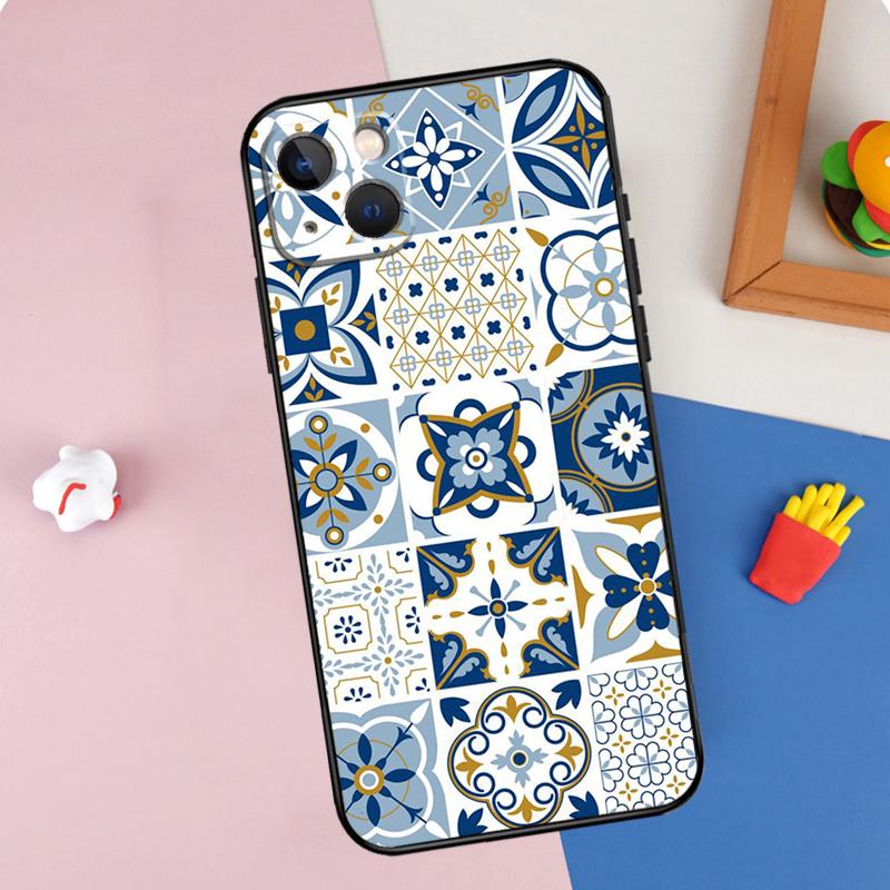 

Чехол для телефона с марокканским узором для iPhone 16 Pro Max 11 12 13 14 15 Pro Max Mini XR 15 16 Plus 16e Защитный корпус iPhone XR