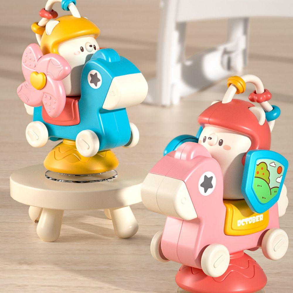 Fixed Carousel Suction Cup Toy Educational High Chair Carousel Toy Puzzle   Preschool