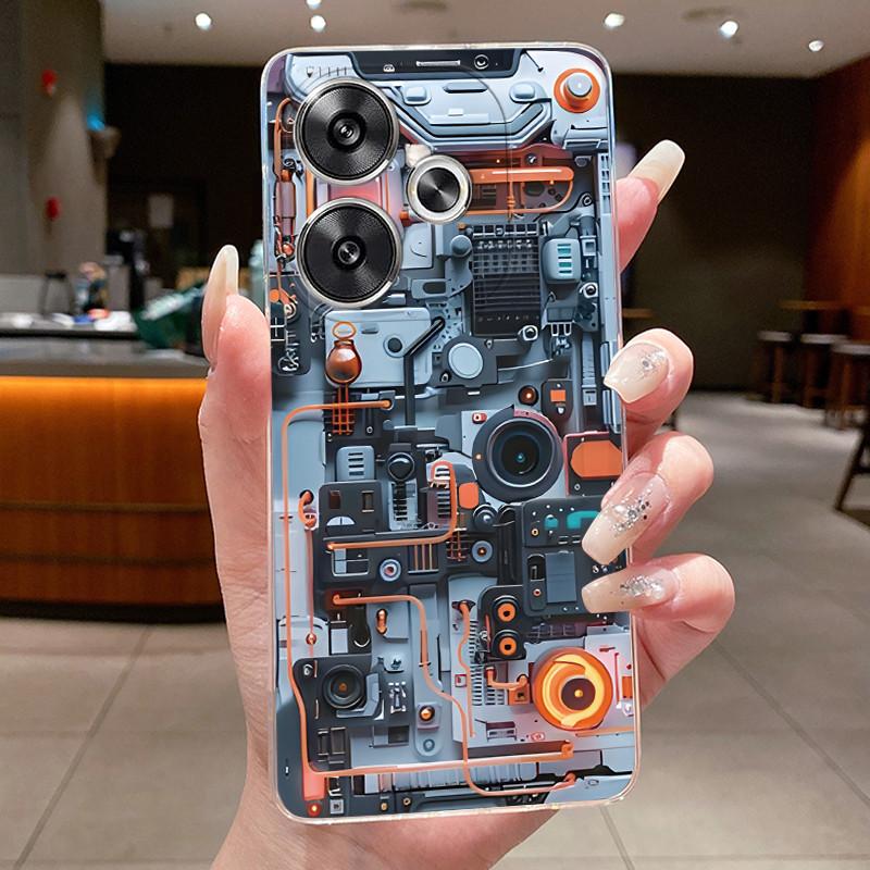 Hülle Für Redmi Turbo 3 / Poco F6 Handyhülle Luxus Drache Niedlich Cool Jungen Mädchen Weiches Silikon Rückabdeckung Transparente TPU Hülle