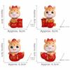 Resin Head-shaking Horse Figurine Cartoon Horse Wealth Lucky Charm Creative Desktop Ornament  Gift