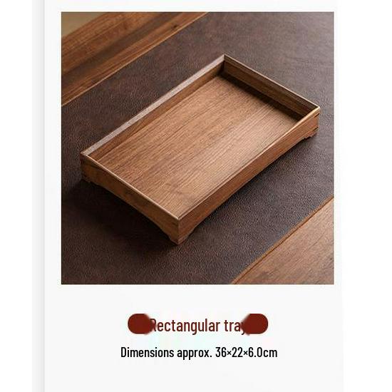 Walnut Wood Chinese Tea Tray and Storage Box