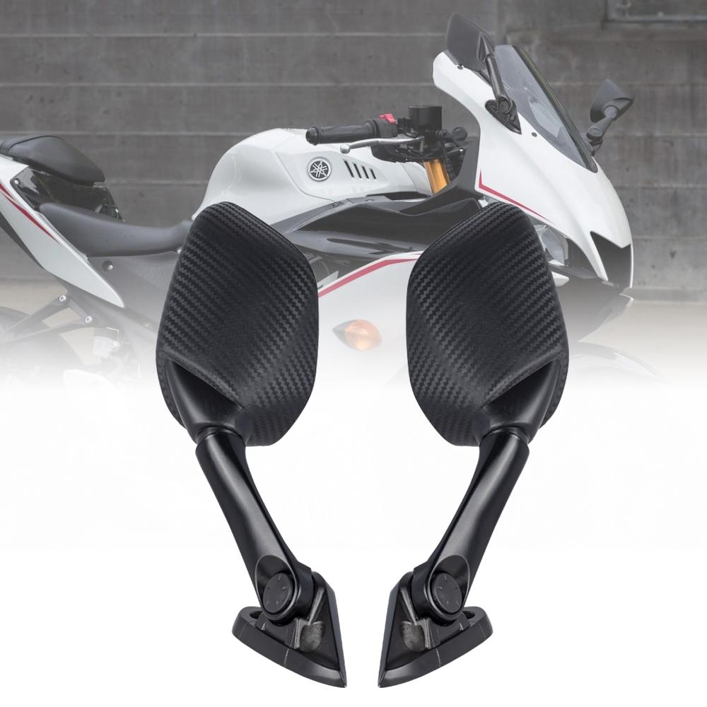 Svart Motorcykel Sidobackspegel Sidobackspegel Passar För Yamaha XMAX 300 400 125 250 2017 2018 2019 YZF R3 R25 2015 2016 - 2019