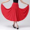 Dámská moderní kolová sukně Waltz Sálový tanec Tréninková volánová dlouhá sukně Dámská sálová taneční poloviční sukně Jednobarevné dlouhé šaty