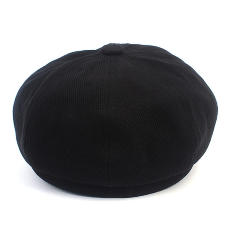Universal chemistry Bold Brim Black Newsboy Cap