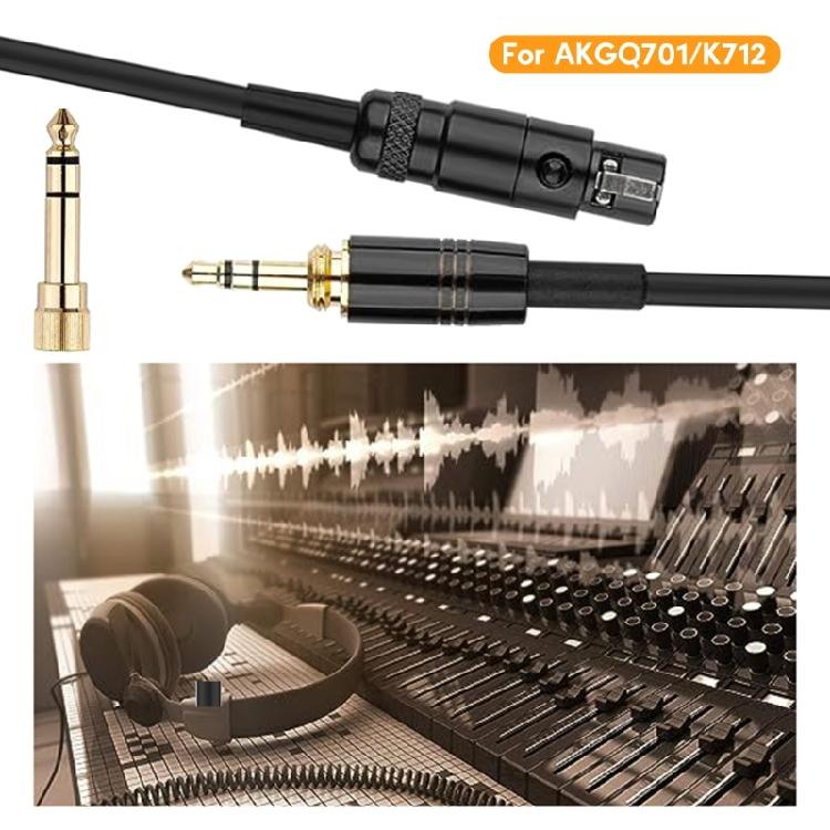 Coiled Cord with 6.35mm (1/4") Adapter for Q701/K712/K702/K240 Headphone