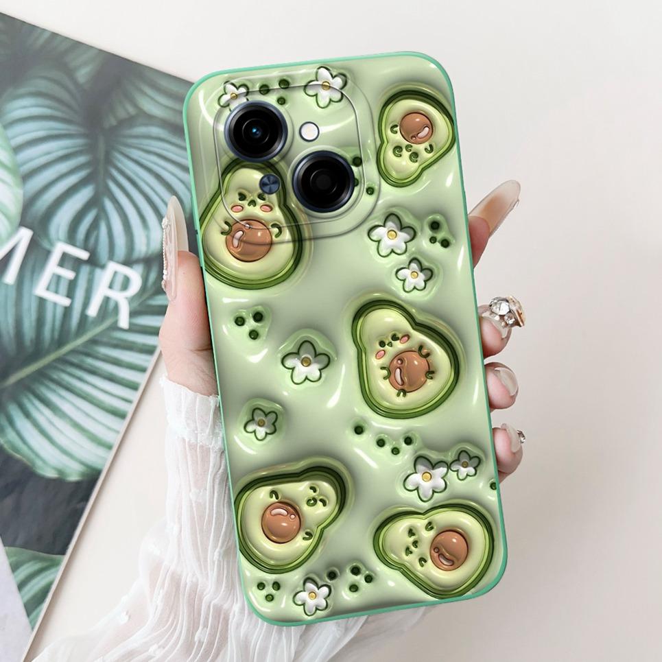 Fashion Back Cover For Tecno Spark GO 2025 Phone Coques Marble Avocado Moon Night Gothic Back Covers For Spark GO 1 Pop 9 Case