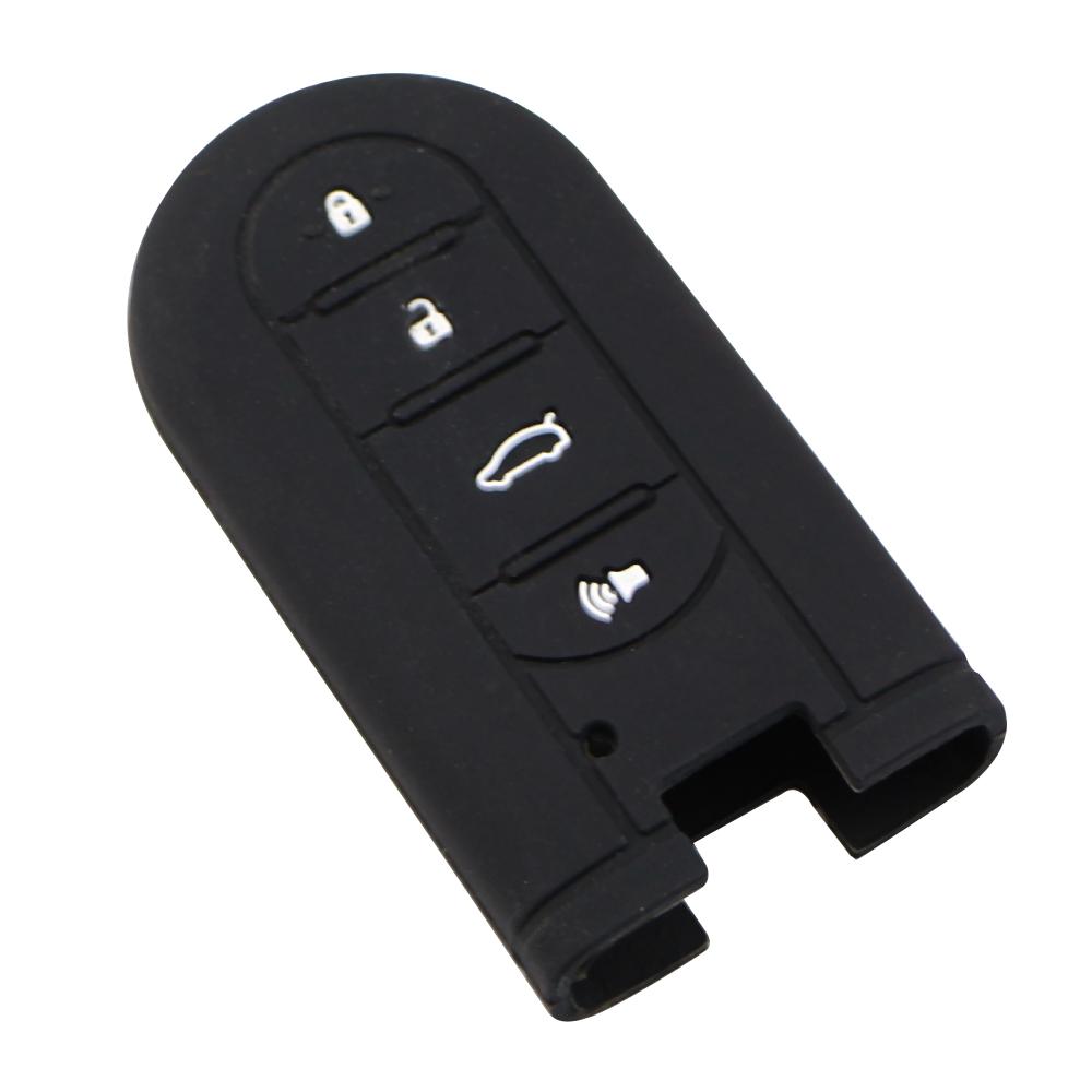 Silicone Car Key Holder Cover Car Key Case Fit for Perodua Kelisa Kancil Kenari Alza Viva Myvi Daihatsu Mira 4 Button Key