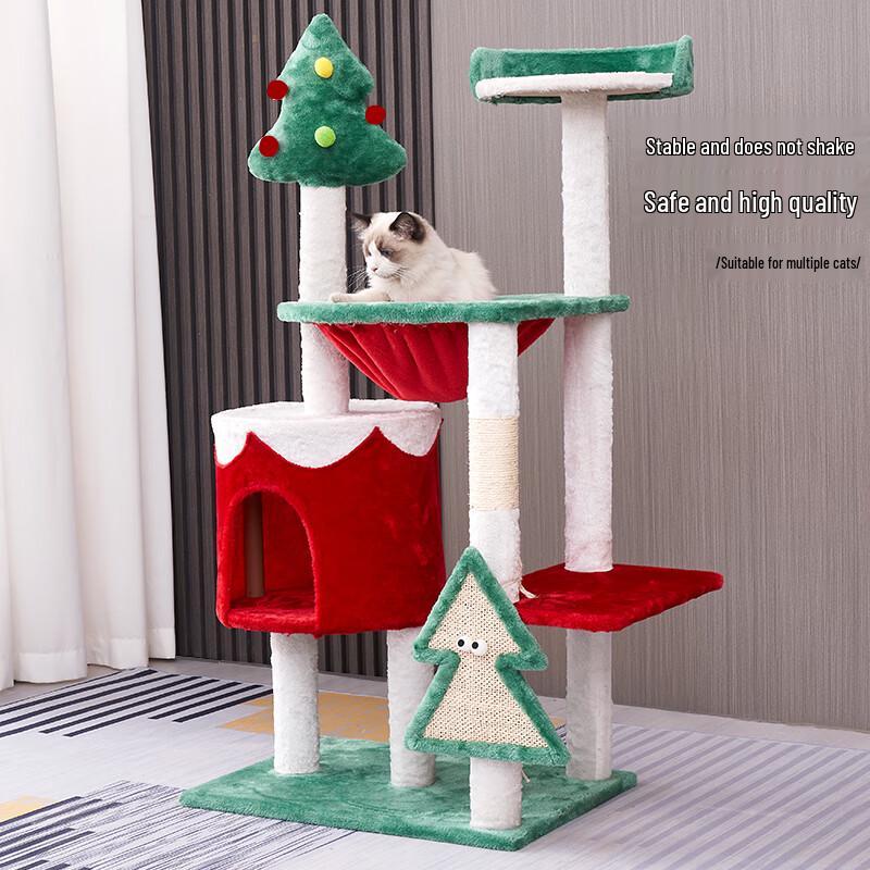 Lefei Christmas Tree Cat Tower & Condo