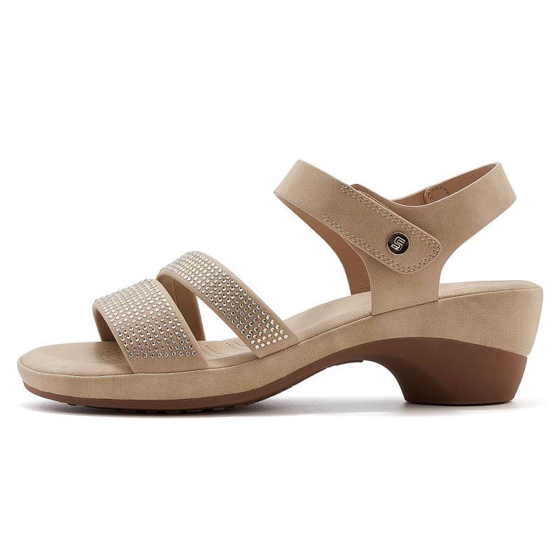 

Новая модная женская обувь против скольжения на танкетке и шлепанцы 35 абрикосовый