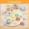 Lustiges Holz-Simulations-Nachmittagstee-Set Dessert-Modell Kinderspielzeug Für Kinder Rollenspiel Und Teeparty-Spaß