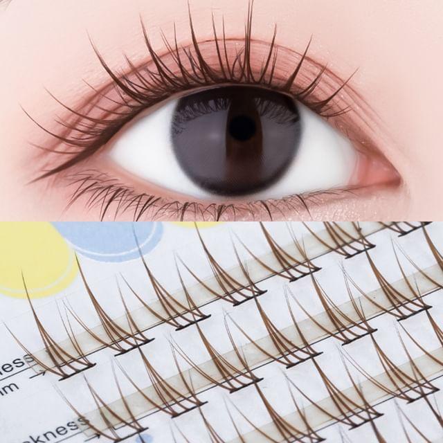 

Bonnie Wisp - Spiky Brown Multipack False Eyelashes Cluster Brown - One Size