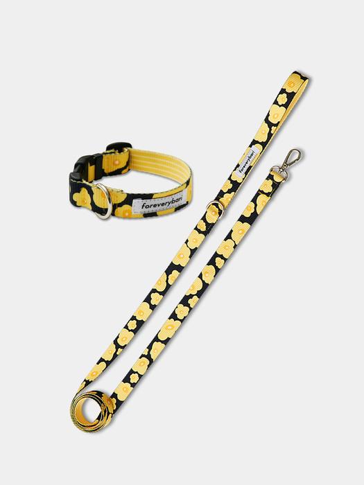 

foreverybari pansy leash set_yellow BIG