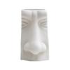 Ceramic Flower Vase Human Face Vase Minimalist Decorative Hydroponic Flower Arrangement Container