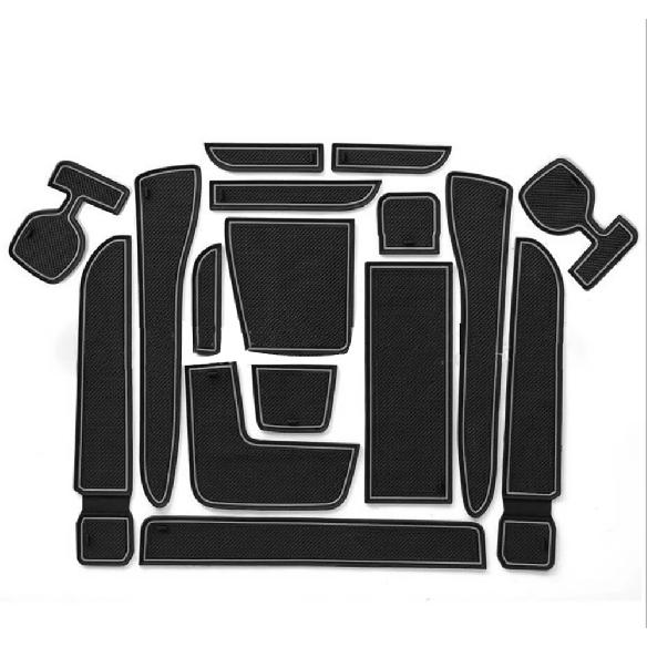 Door Slot Mat for Toyota WISH Gate Groove Cushion Car Door Rubber Cup Holder Mats Anti-slip Carpets Position