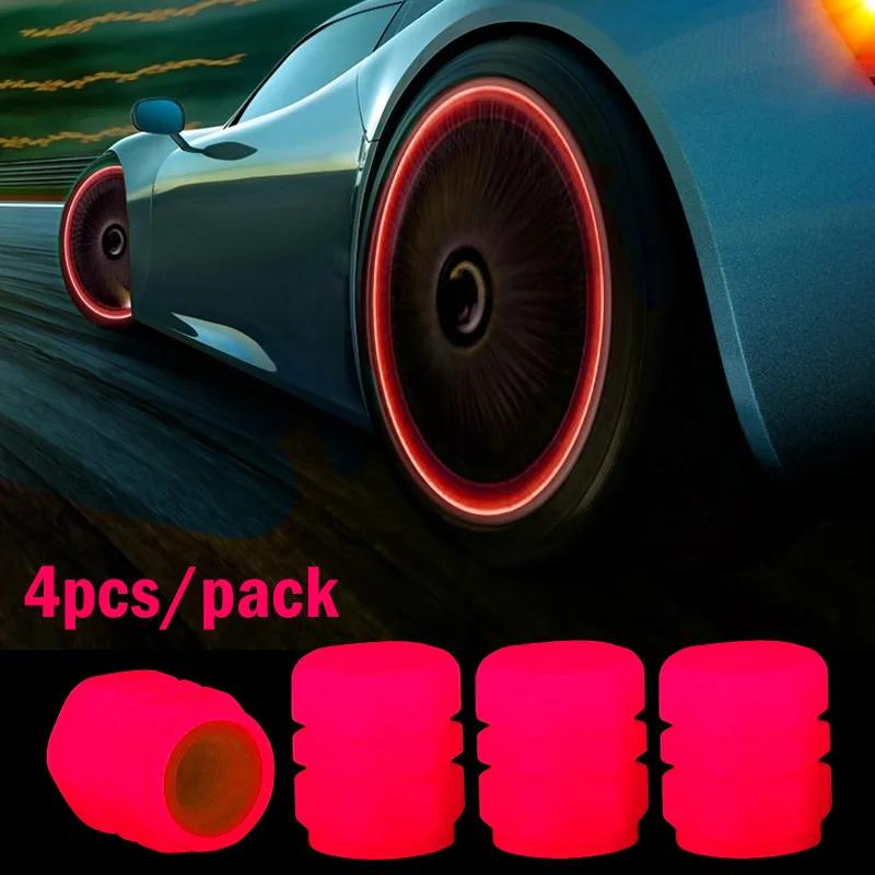 

Колпачки вентилей шин для автомобилей, мотоциклов, велосипедов, флуоресцентные, светящиеся ночью, автомобильные, мотоциклетные, велосипедные, колесные, шинные, ступицы, светящийся шток вентиля